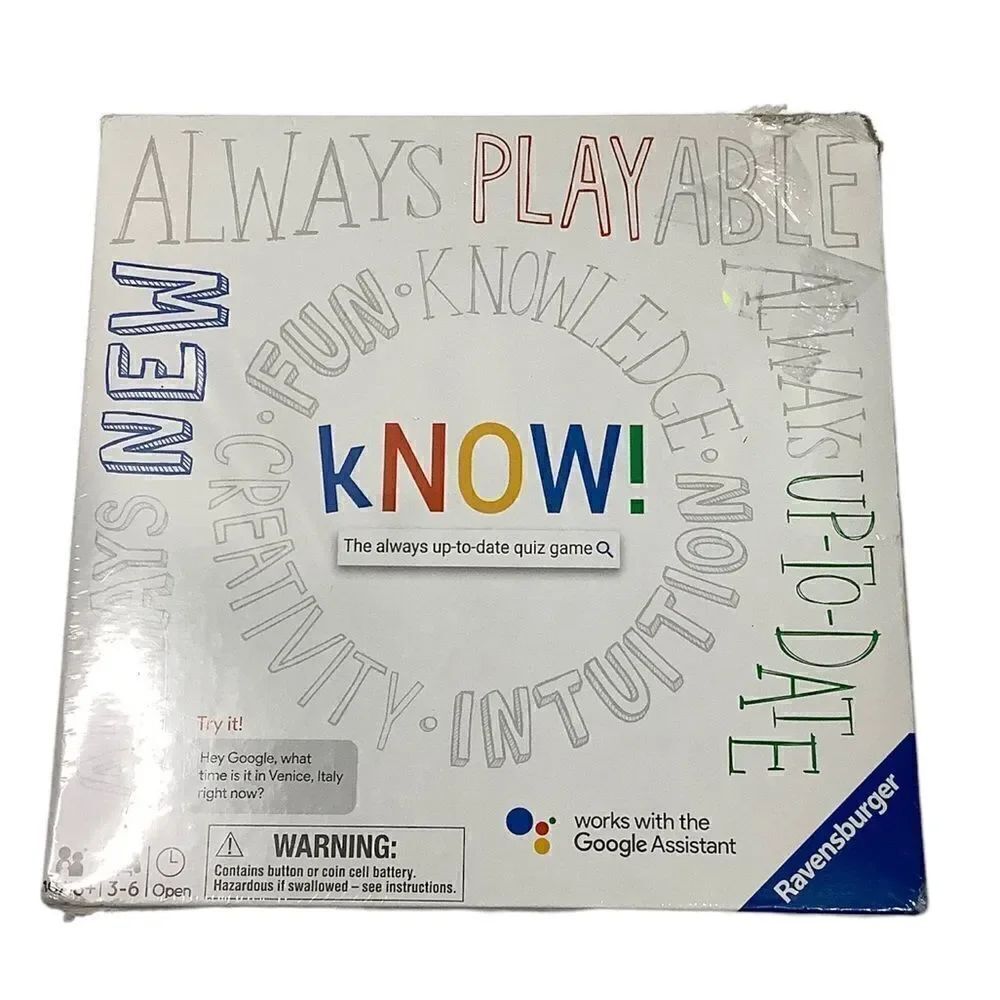 Know The Always Up To Date Quiz game by Ravensburger. Google Assistant Game